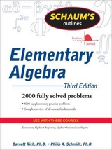 Schaum's Outline of Elementary Algebra, 3ed - Rich, Barnett; Schmidt, Philip