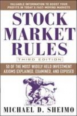 Stock Market Rules - Sheimo, Michael