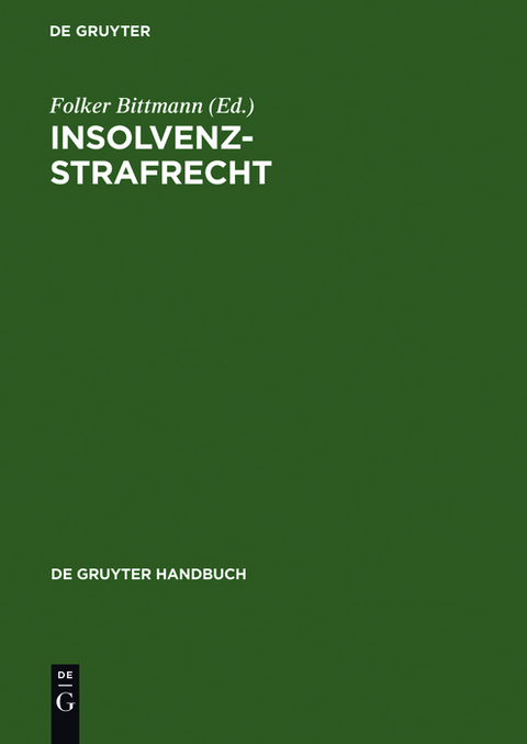 Insolvenzstrafrecht - 