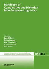 Handbook of Comparative and Historical Indo-European Linguistics - 