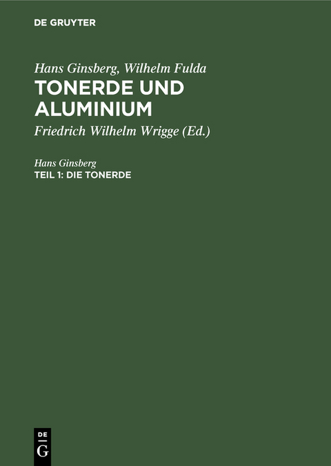 Die Tonerde - Hans Ginsberg