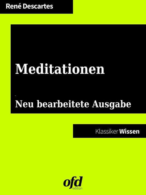 Meditationen -  René Descartes