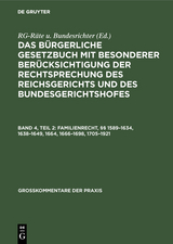 Familienrecht, §§ 1589–1634, 1638–1649, 1664, 1666–1698, 1705–1921 - 