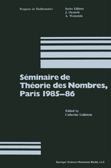 Séminaire de Théorie des Nombres, Paris 1985–86 - 