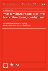 Wettbewerbsrechtliche Probleme kooperativer Energiebeschaffung - Kerstin Richter