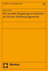 Die variable Vergütung in Instituten als Teil des Risikomanagements - David Ziefle