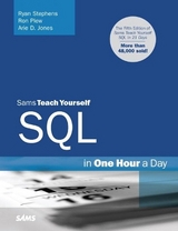 Sams Teach Yourself SQL in One Hour a Day - Stephens, Ryan; Plew, Ron; Jones, Arie