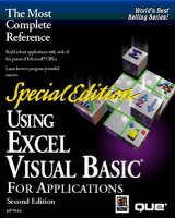 Special Edition Using Excel Visual Basic for Applications - Webb, Jeff