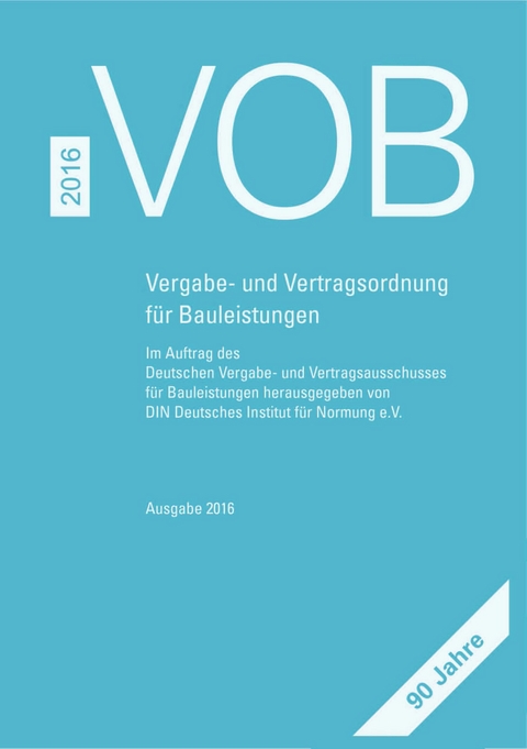 VOB 2016 Gesamtausgabe - 