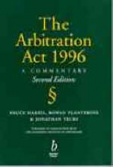 The Arbitration Act, 1996 - Harris, Bruce; etc.