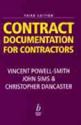 Contract Documentation for Contractors - Professor Vincent Powell-Smith; Sims, John H. M.; Dancaster, Christopher