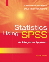 Statistics Using SPSS - Weinberg, Sharon Lawner; Abramowitz, Sarah Knapp