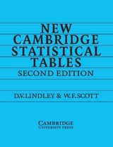 New Cambridge Statistical Tables - Lindley, D. V.; Scott, W. F.