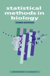 Statistical Methods in Biology - Bailey, Norman T. J.