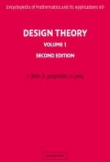 Design Theory: Volume 1 - Beth, Thomas; Jungnickel, Deiter; Lenz, Hanfried