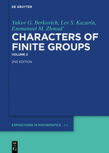 Yakov G. Berkovich; Lev S. Kazarin; Emmanuel M. Zhmud': Characters of Finite Groups. Volume 2 -  Yakov G. Berkovich,  Lev S. Kazarin,  Emmanuel M. Zhmud'