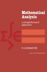 Mathematical Analysis - Binmore, K. G.