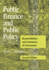 Public Finance and Public Policy - Hillman, Arye L.