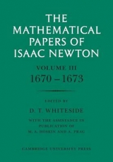 The Mathematical Papers of Isaac Newton: Volume 3 - Newton, Isaac; Whiteside, D. T.