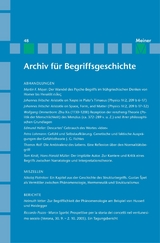 Archiv für Begriffsgeschichte. Band 48 - 