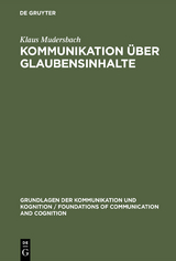 Kommunikation über Glaubensinhalte - Klaus Mudersbach