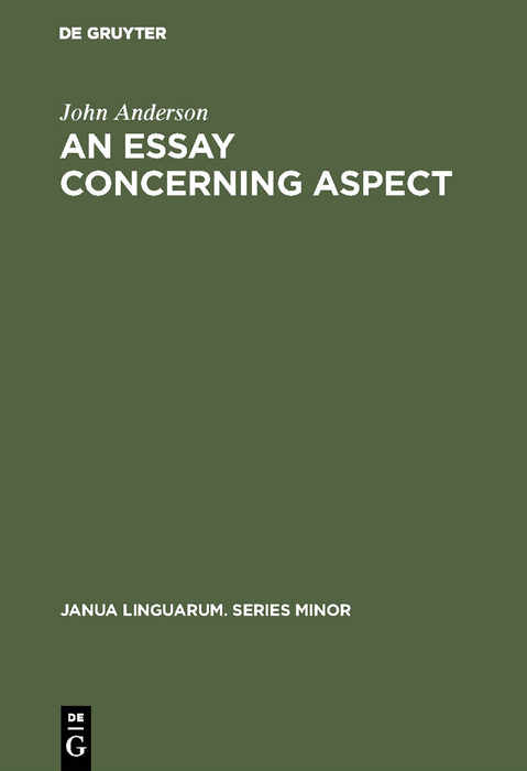 An Essay Concerning Aspect - John Anderson