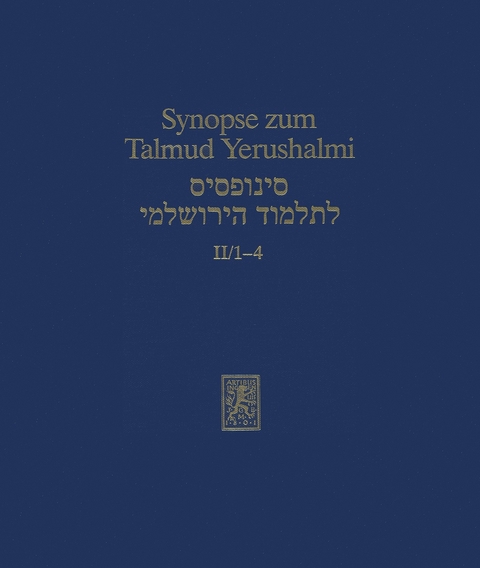 Synopse zum Talmud Yerushalmi - 