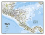 Central America Classic Flat - Maps, National Geographic