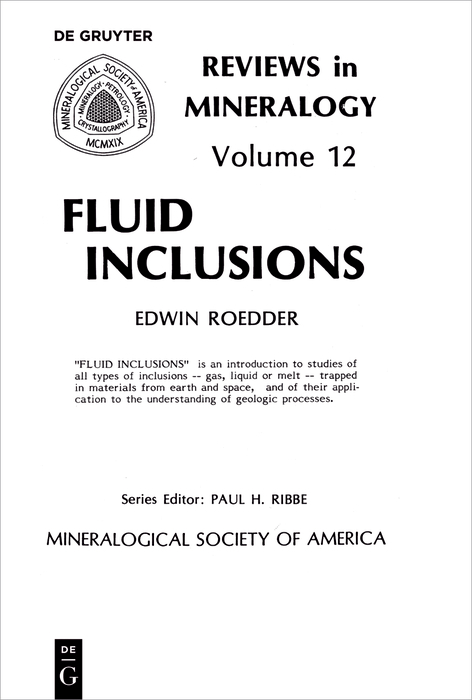 Fluid inclusions - Edwin Roedder