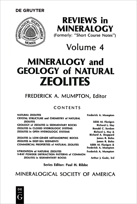 Mineralogy and Geology of Natural Zeolites - 