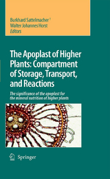 The Apoplast of Higher Plants: Compartment of Storage, Transport and Reactions - 