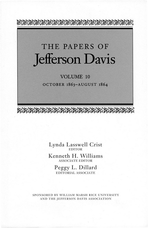 The Papers of Jefferson Davis - Jefferson Davis