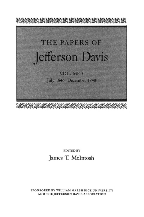 The Papers of Jefferson Davis - Jefferson Davis