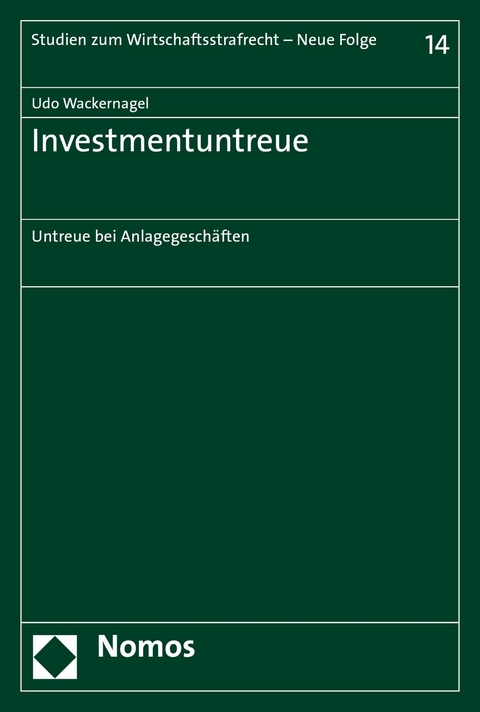 Investmentuntreue - Udo Wackernagel