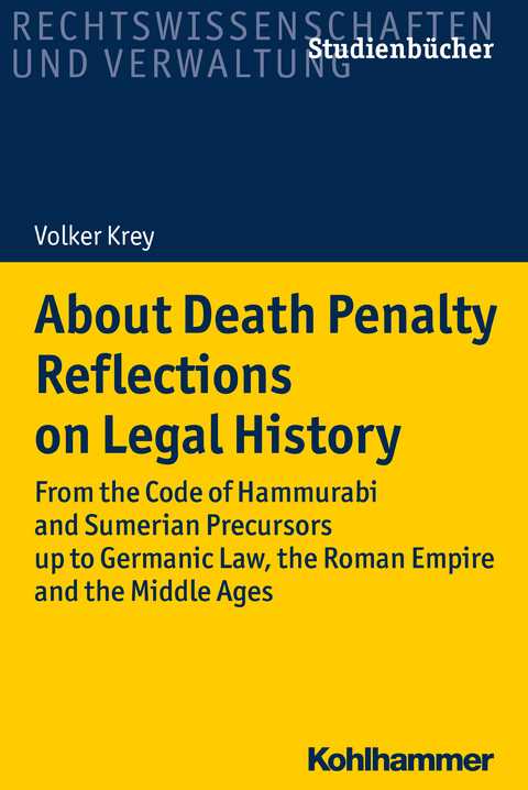 About Death Penalty. Reflections on Legal History - Volker Krey