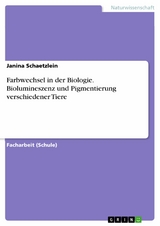 Farbwechsel in der Biologie. Biolumineszenz und Pigmentierung verschiedener Tiere -  Janina Schaetzlein