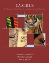 Calculus for Business, Economics, Life Sciences and Social Sciences - Barnett, Raymond A.; Ziegler, Michael R.; Byleen, Karl E.