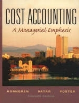 Cost Accounting - Horngren, Charles T.; Datar, Srikant M.; Foster, George