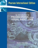 Introduction to Programming Using Visual Basic 2008, An (w/VS2008 DVD) - Schneider, David I.