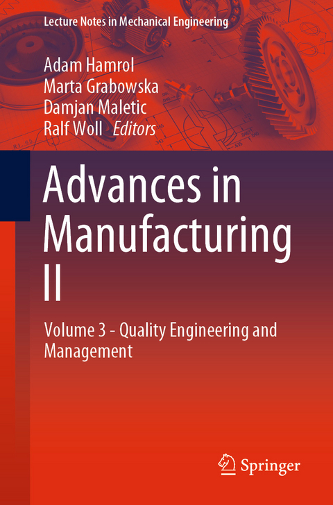 Advances in Manufacturing II - 