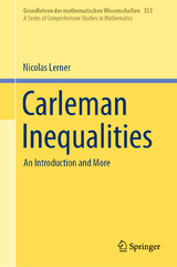 Carleman Inequalities - Nicolas Lerner