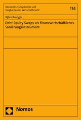 Debt Equity Swaps als finanzwirtschaftliches Sanierungsinstrument - Björn Bronger