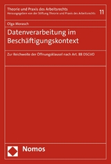 Datenverarbeitung im Beschäftigungskontext - Olga Morasch