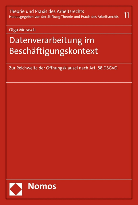 Datenverarbeitung im Beschäftigungskontext - Olga Morasch