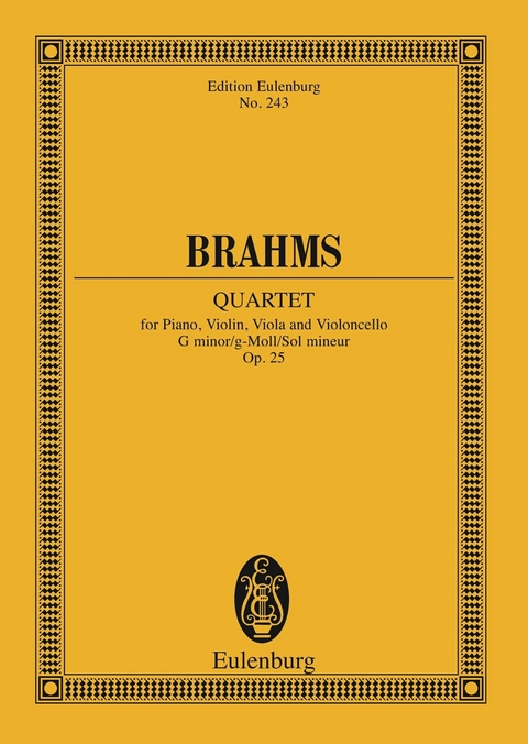 Piano Quintet G minor - Johannes Brahms