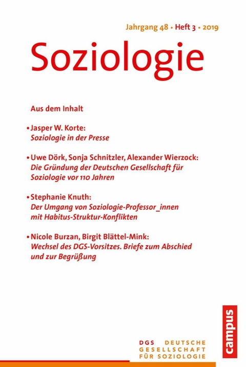 Soziologie 3/2019 - 