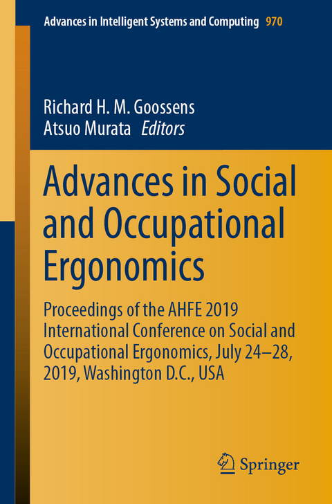 Advances in Social and Occupational Ergonomics - 