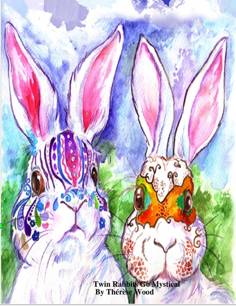 Twin Rabbits Go Mystical -  Wood Therese Wood