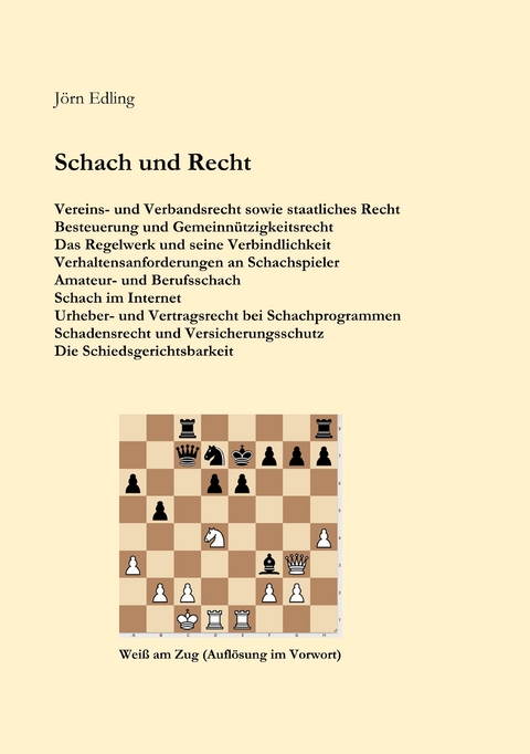 Schach und Recht - Jörn Edling