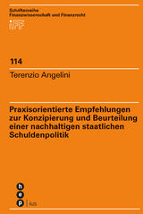 Praxisorientierte Empfehlungen zur Konzipierung und Beurteilung einer nachhaltigen staatlichen Schuldenpolitik - Terenzio Angelini